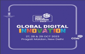 El Departamento de Telecomunicaciones (DOT) del Gobierno de la India organiza la 7a edicion del India Mobile Congress 2023 (IMC 2023), el evento de tecnologia digital mas destacado de Asia, del 27 al 29 de octubre de 2023 en Pragati Maidan, Nueva Delhi.